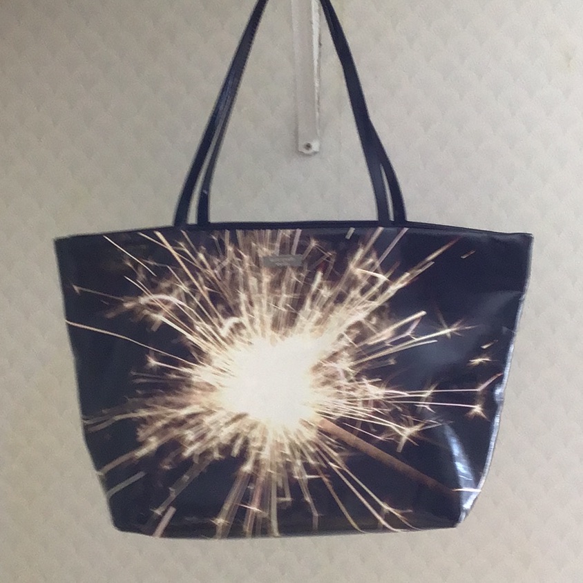 Kate Spade Patent Leather Tote Let Sparks Fly Rare Tote